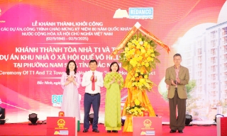 Khánh thành tòa nhà T1 và T2 dự án Khu nhà ở xã hội Quế Võ Hillview